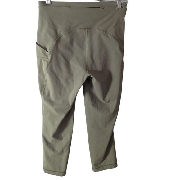 LULULEMON ATHLETICA Swift Speed High-Rise Crop 21' In Bronze Green Size 8 - Picture 4 of 5